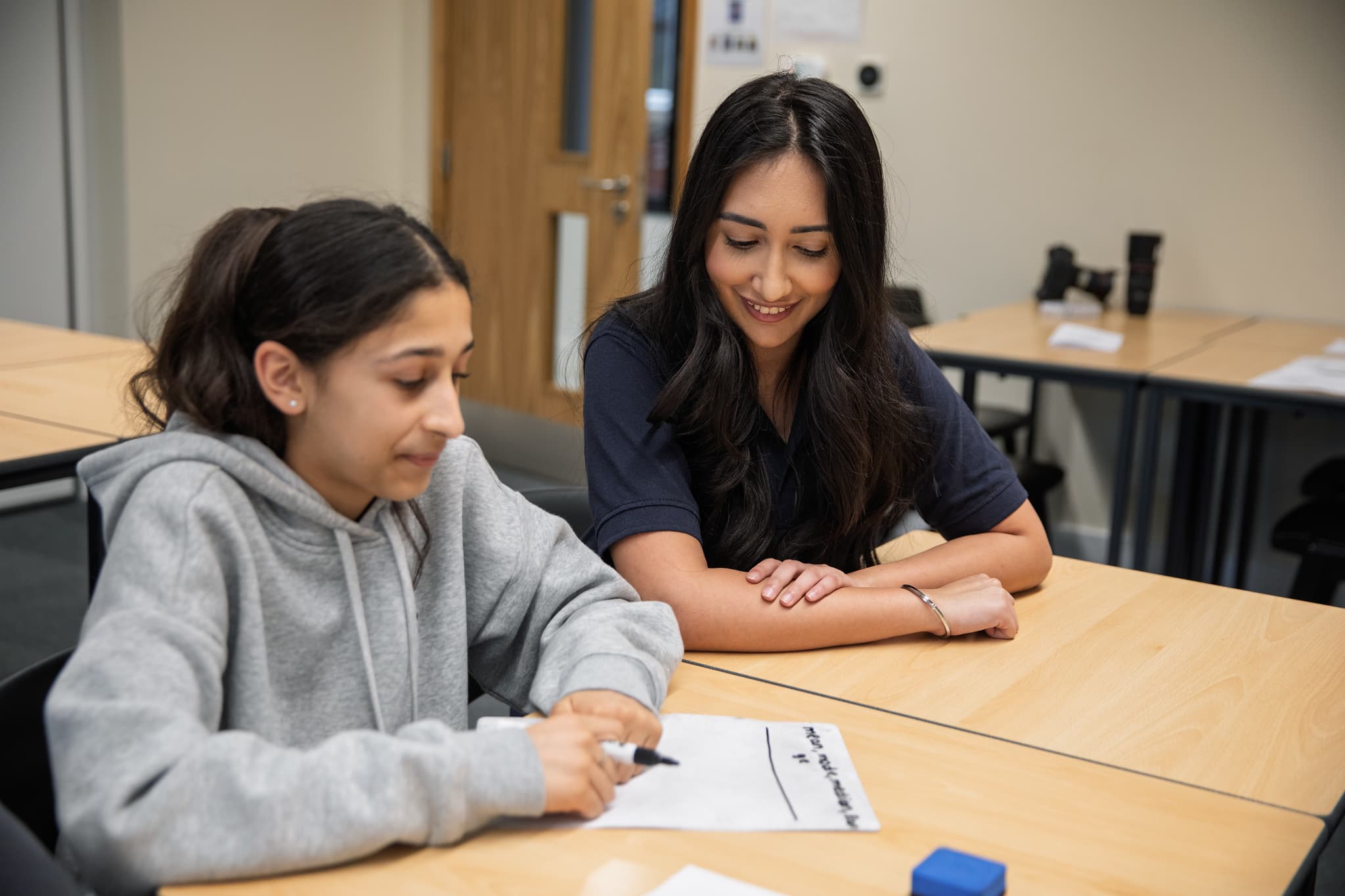 One-to-one 11+ tuition session