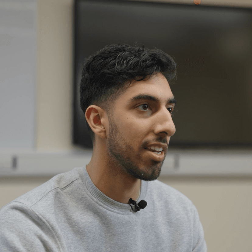 Nihal smiling